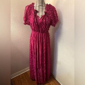 Pink maxi dress